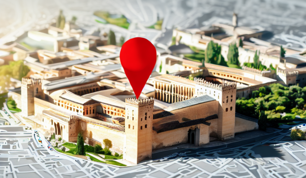 Alhambra Map Granada Spain